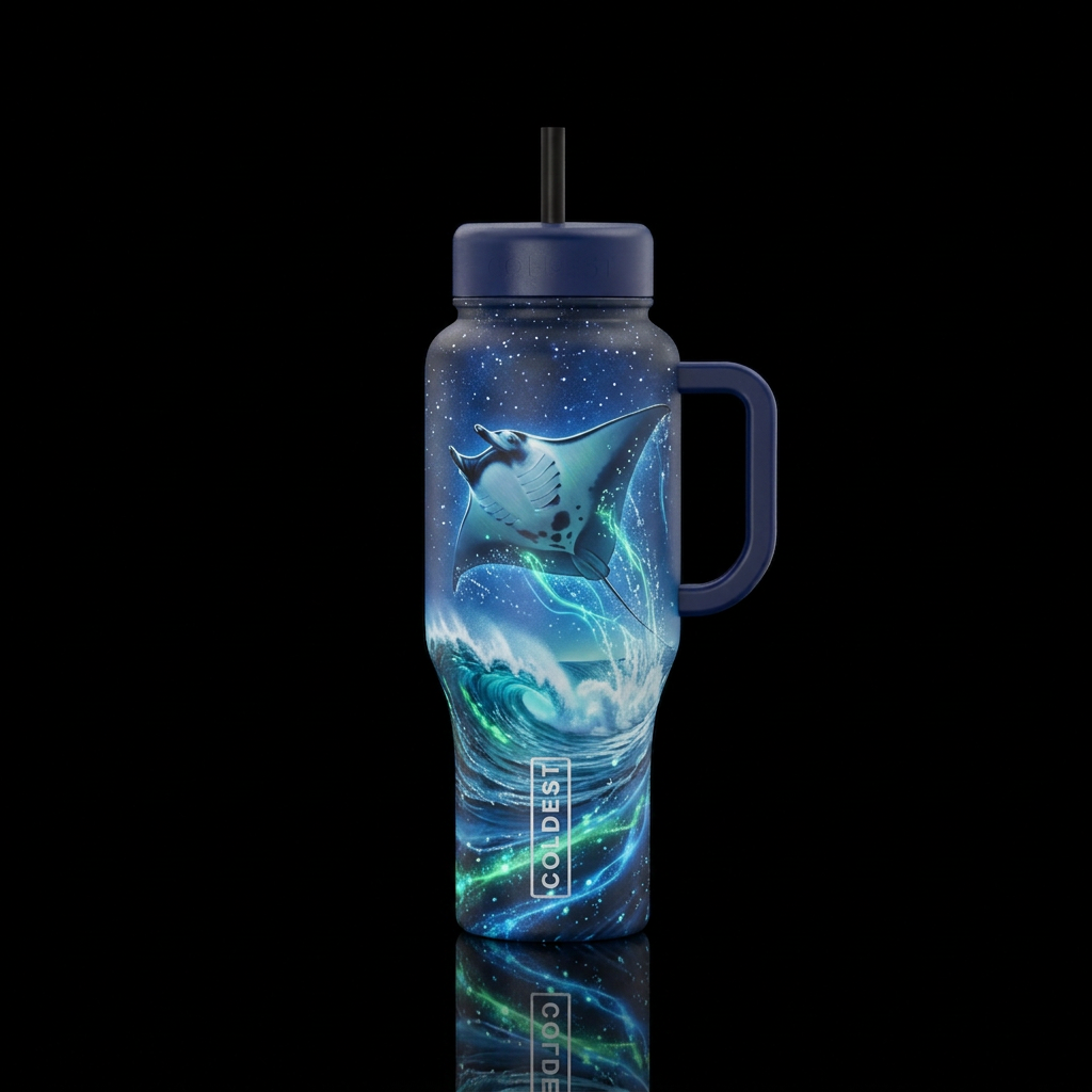 King manta water bottle design
