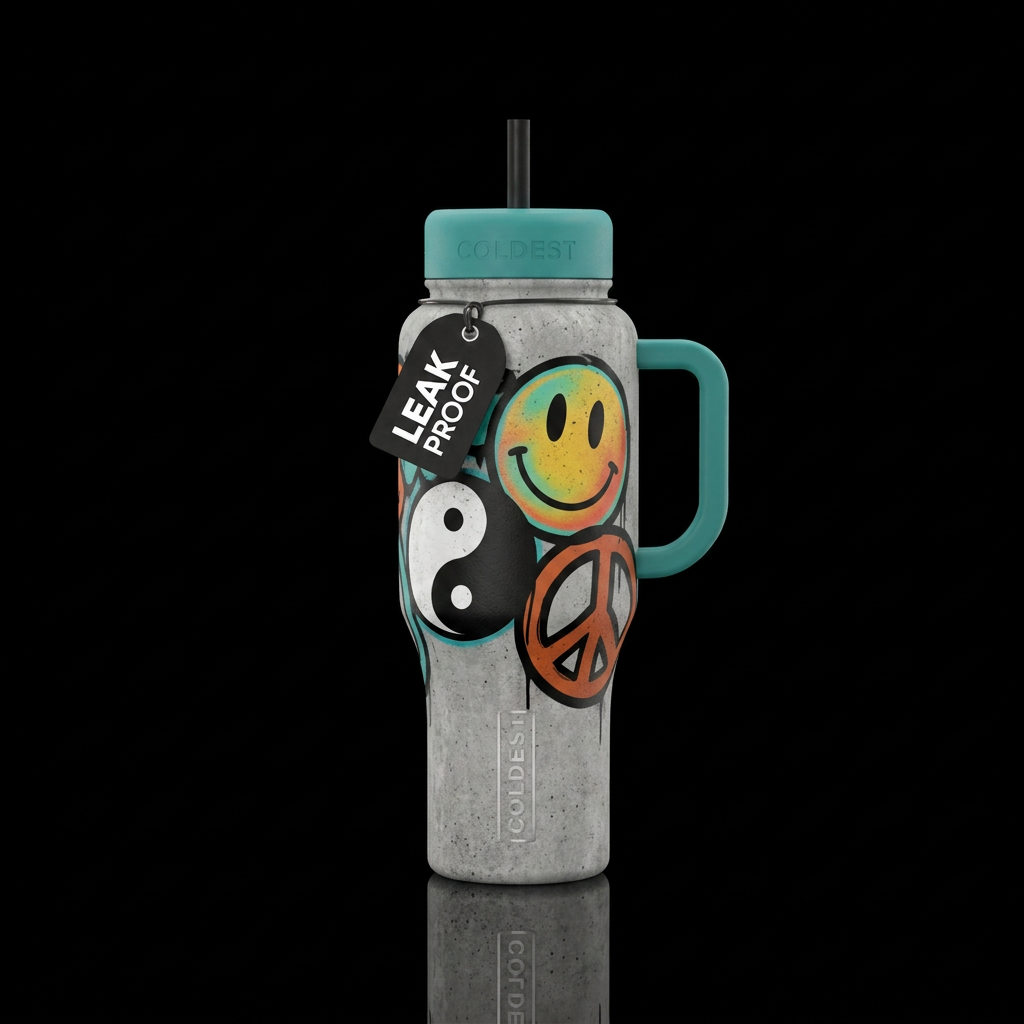 Tagged water bottle design