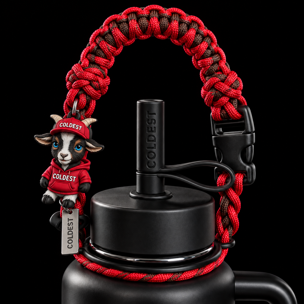 Coldest is the goat paracord water bottle design