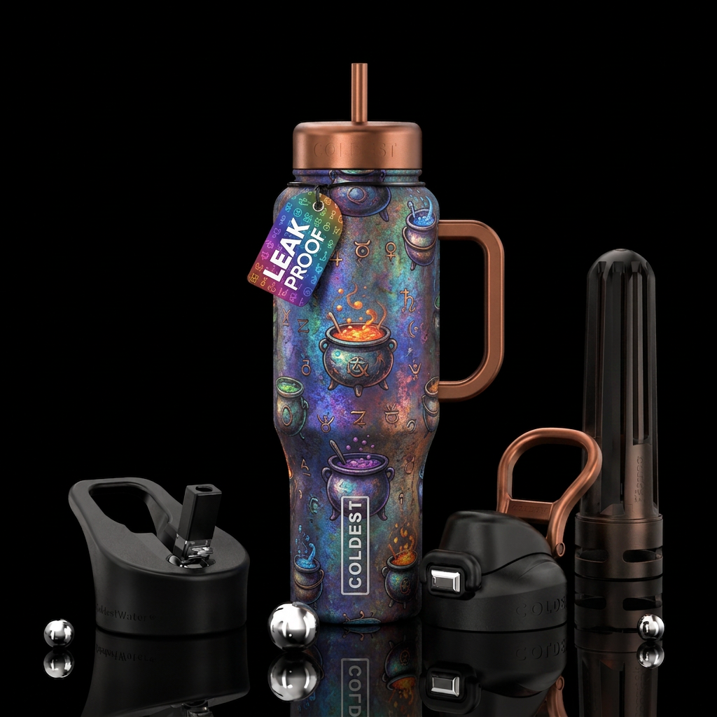 Chloe cauldrons water bottle design