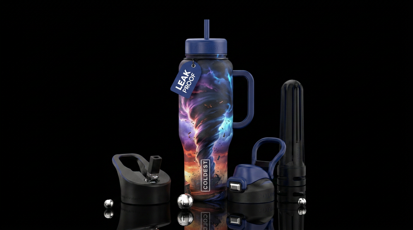 Tornado water bottle design