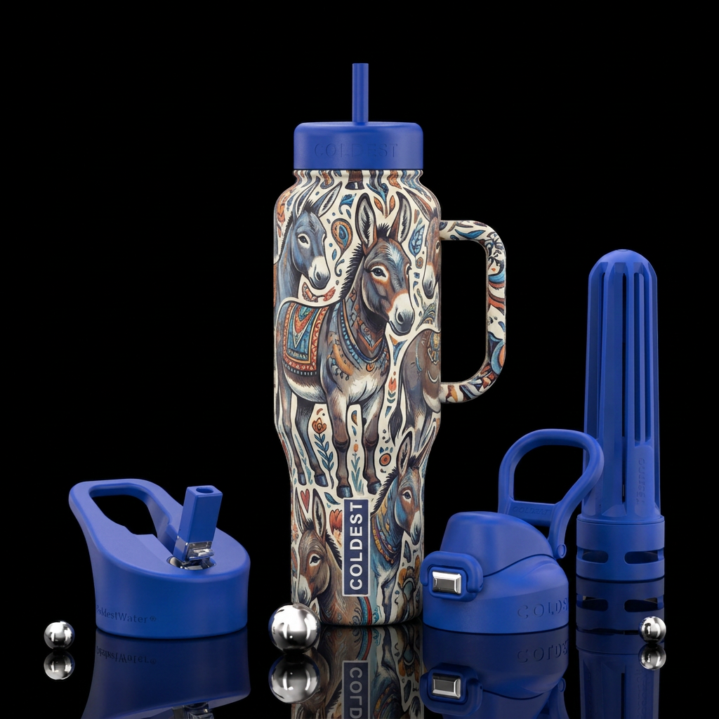 Donkey water bottle design