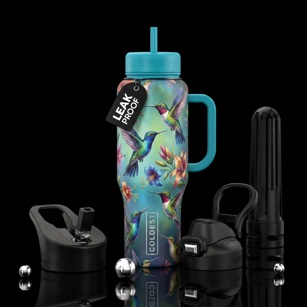 Hummingbird water bottle design
