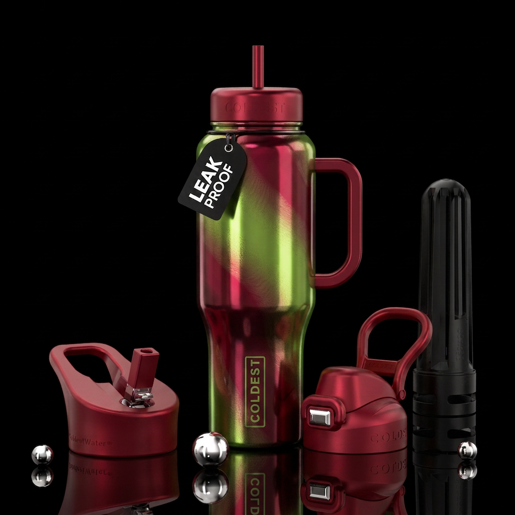 Cherry lime water bottle design