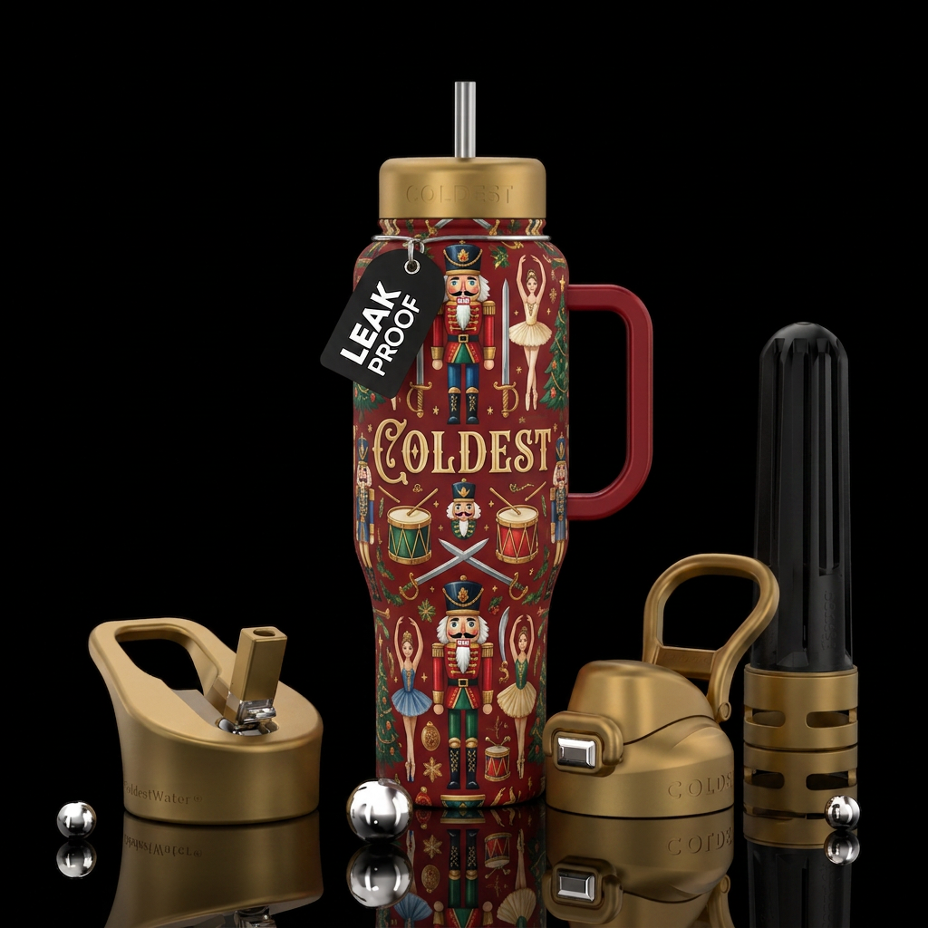 The Nutcracker water bottle design
