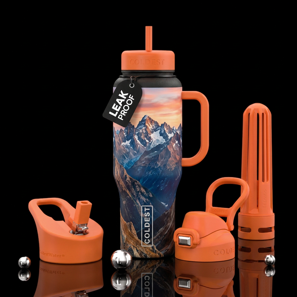 Rocky Mountains water bottle design