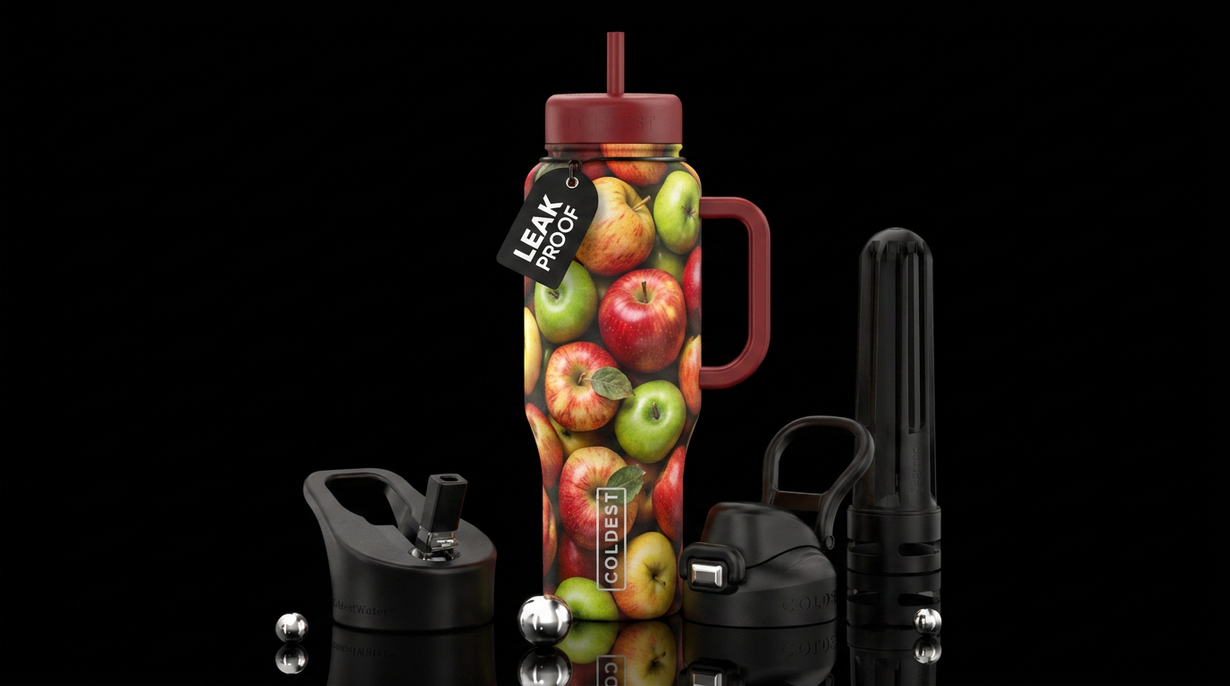 Apples water bottle design