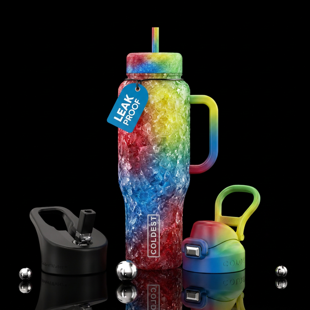 Snow cone water bottle design
