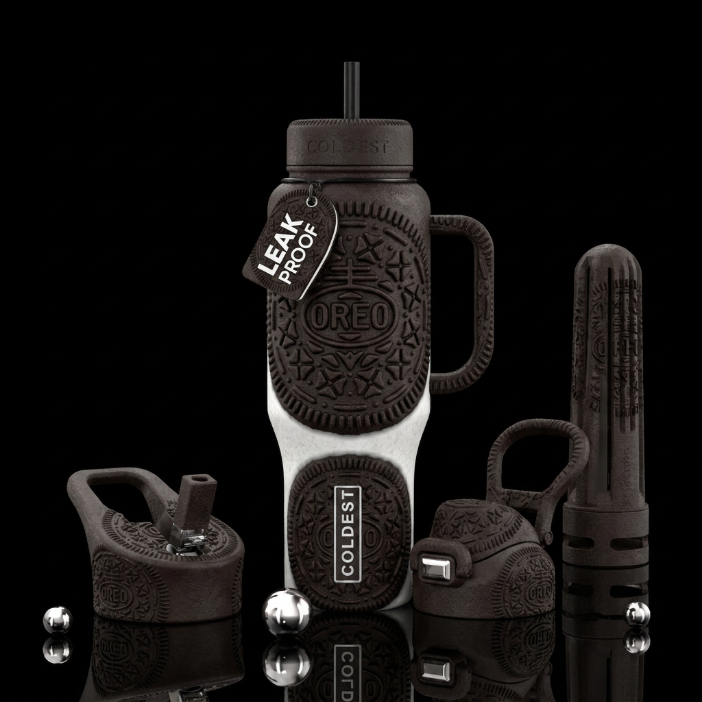 Oreo water bottle design