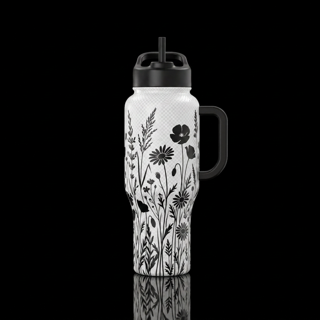 Simple beauty water bottle design