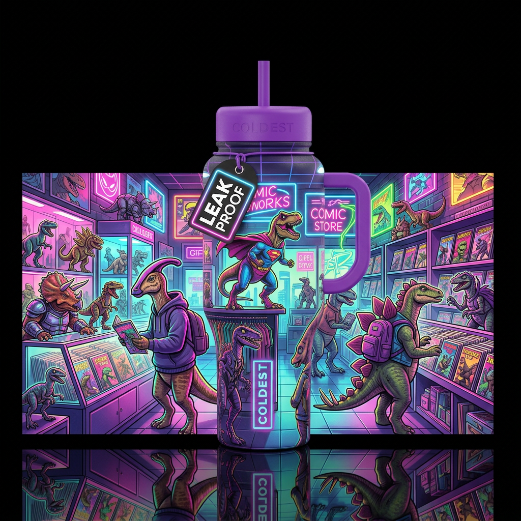 Comics anyone? water bottle design
