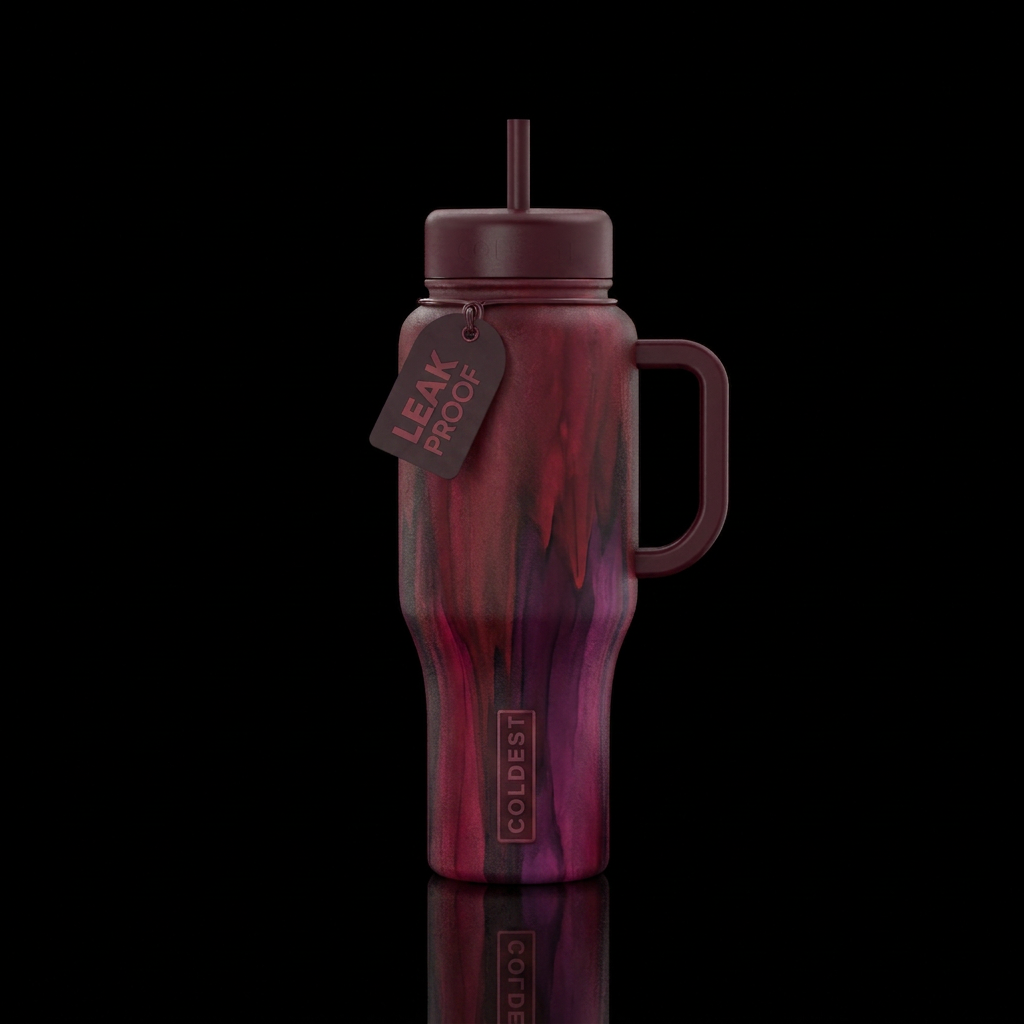 We need this handle color.  Maroon water bottle design
