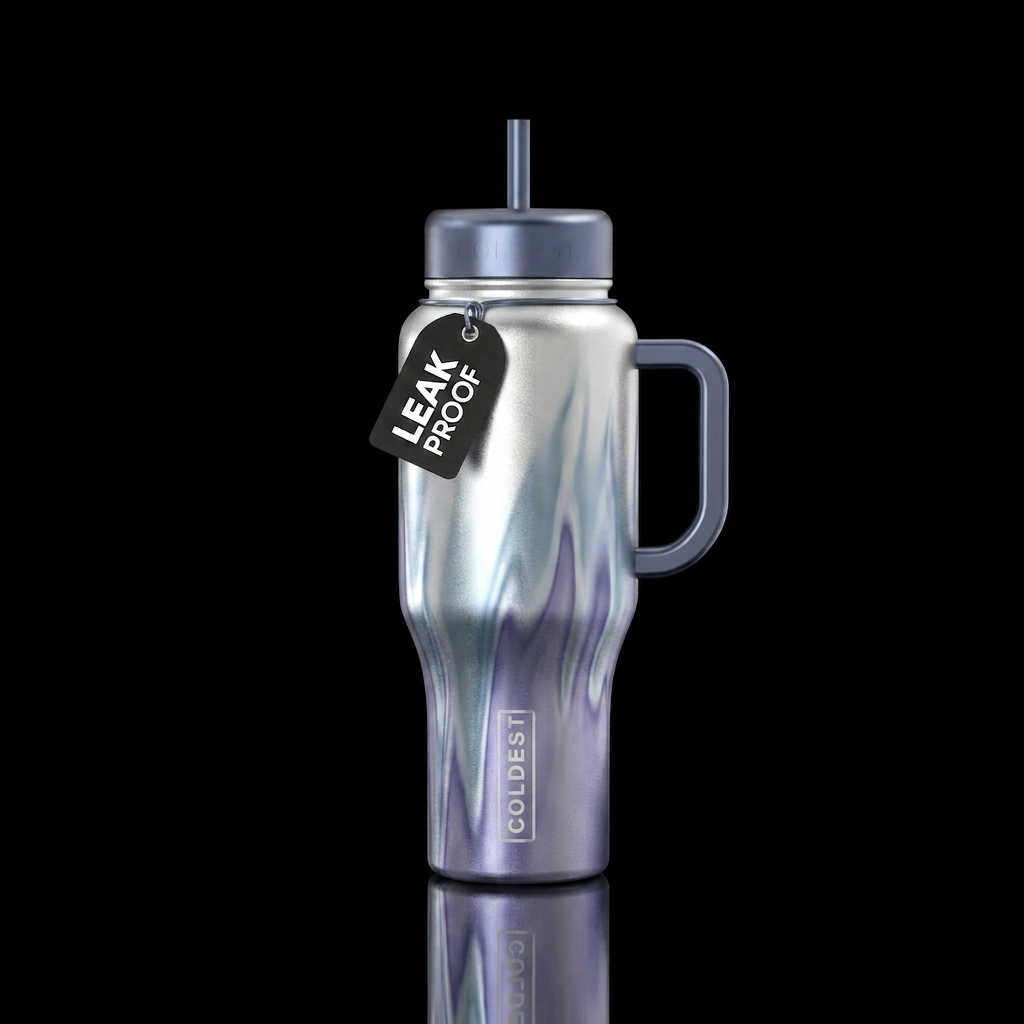 Silver anyone water bottle design
