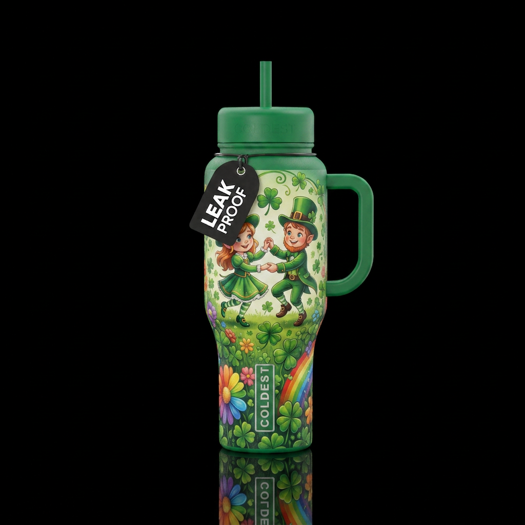 ST. PATRICK'S water bottle design