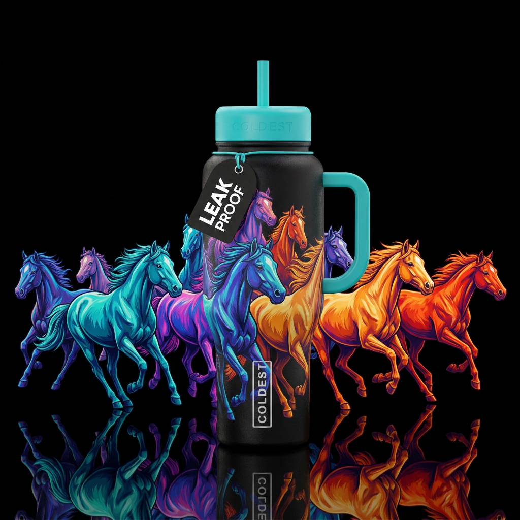 Stampede water bottle design
