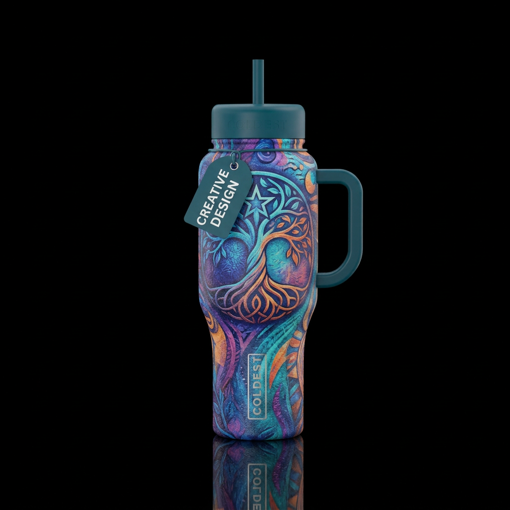 Faith is many things water bottle design