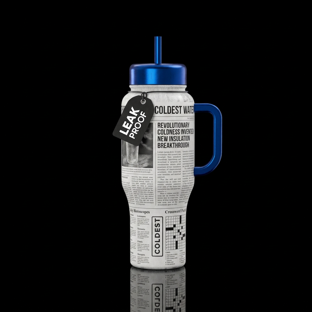 Officially the coldest newspaper water bottle design