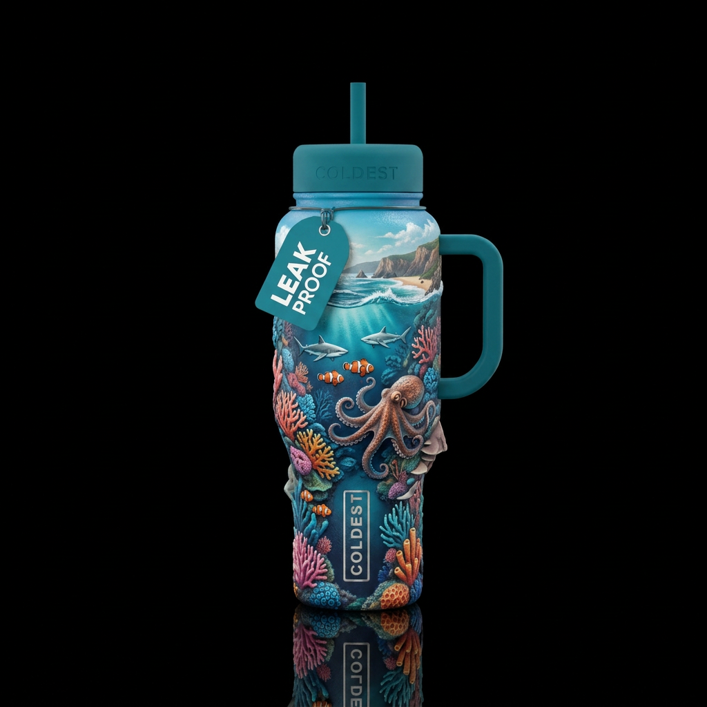 A whole new world water bottle design