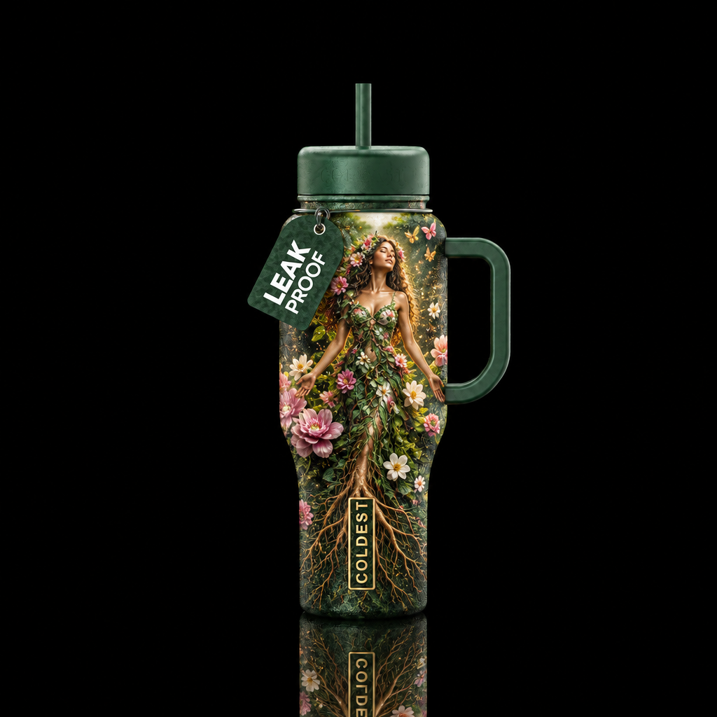 Garden fae water bottle design
