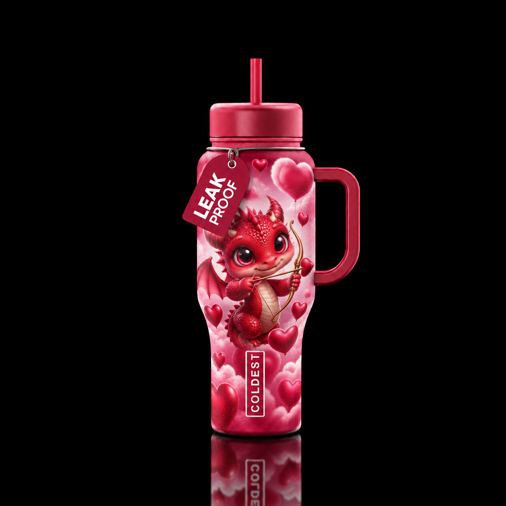 Love dragon water bottle design