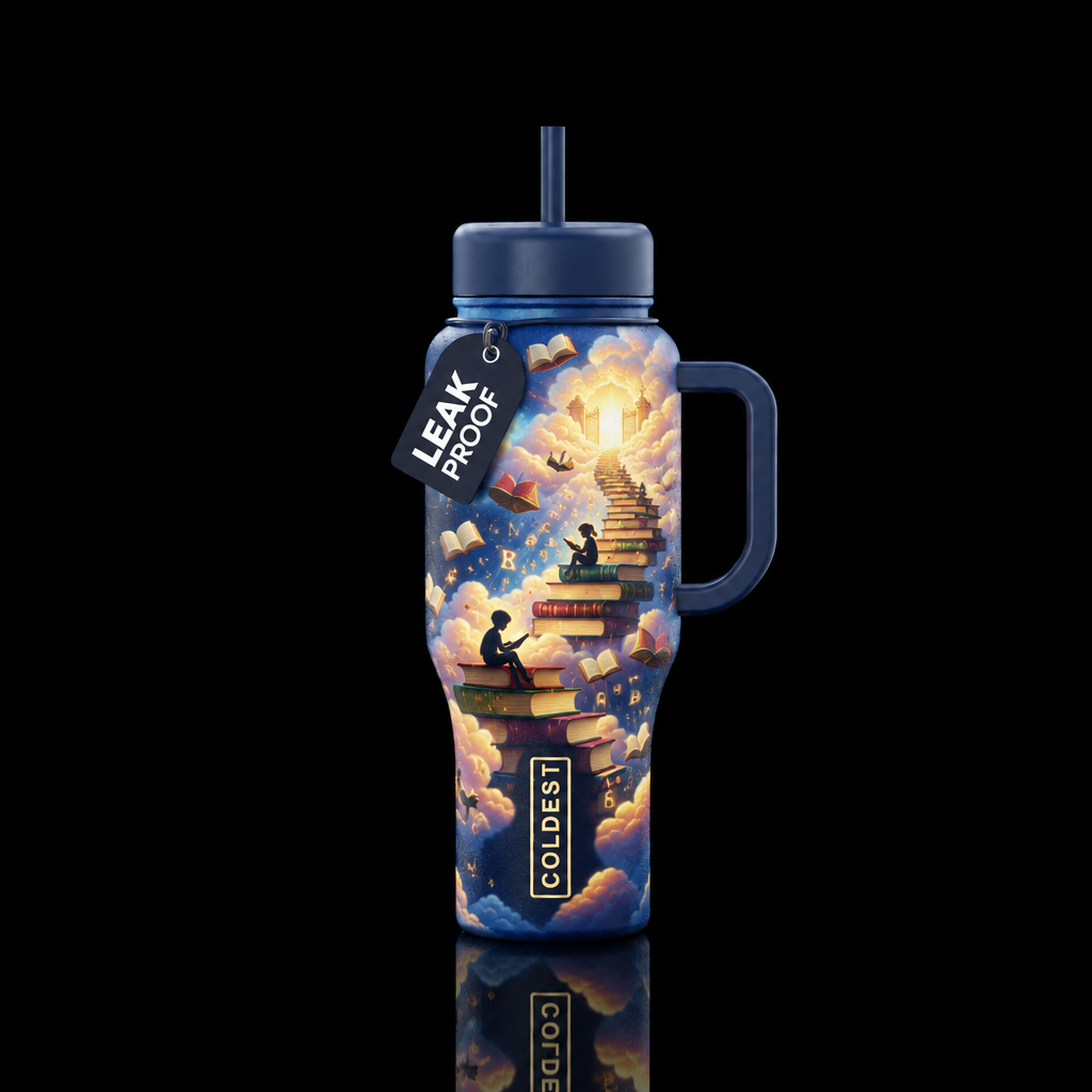 The Big dreams water bottle design