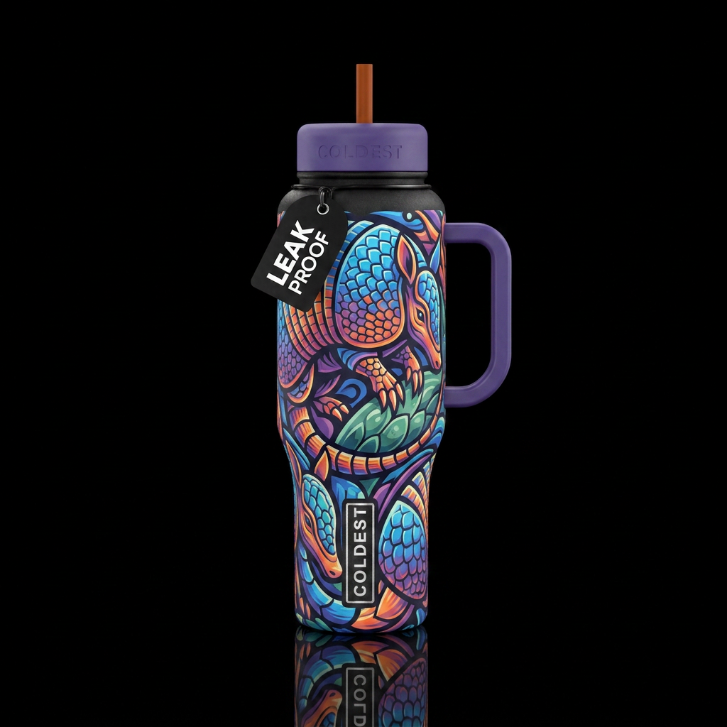Armadillo water bottle design