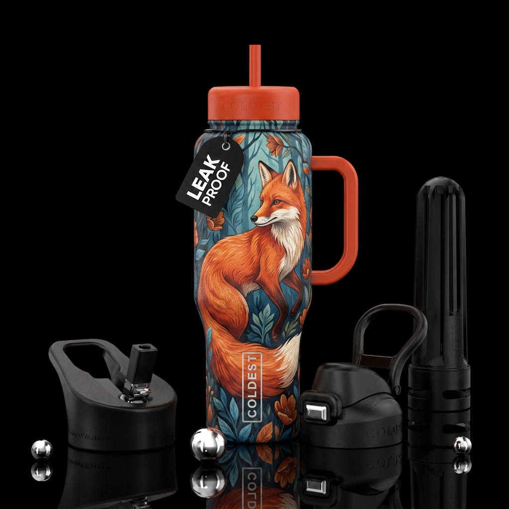 Fox water bottle design