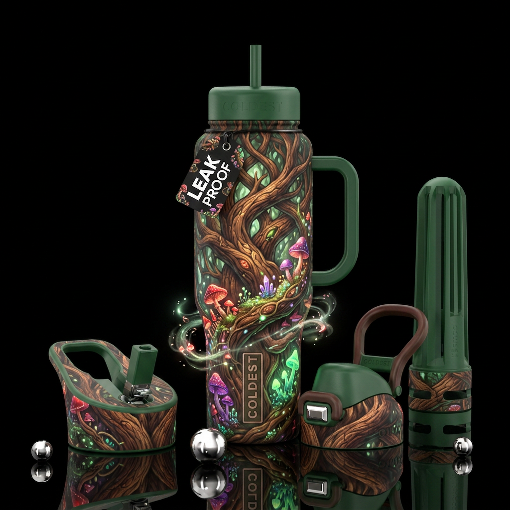 redwood, fairy ring, divine water bottle design