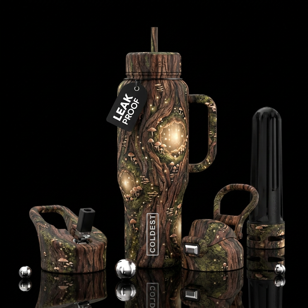 redwood, fairy ring, divine water bottle design
