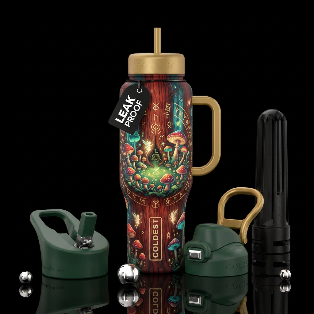 redwood, fairy ring, divine water bottle design