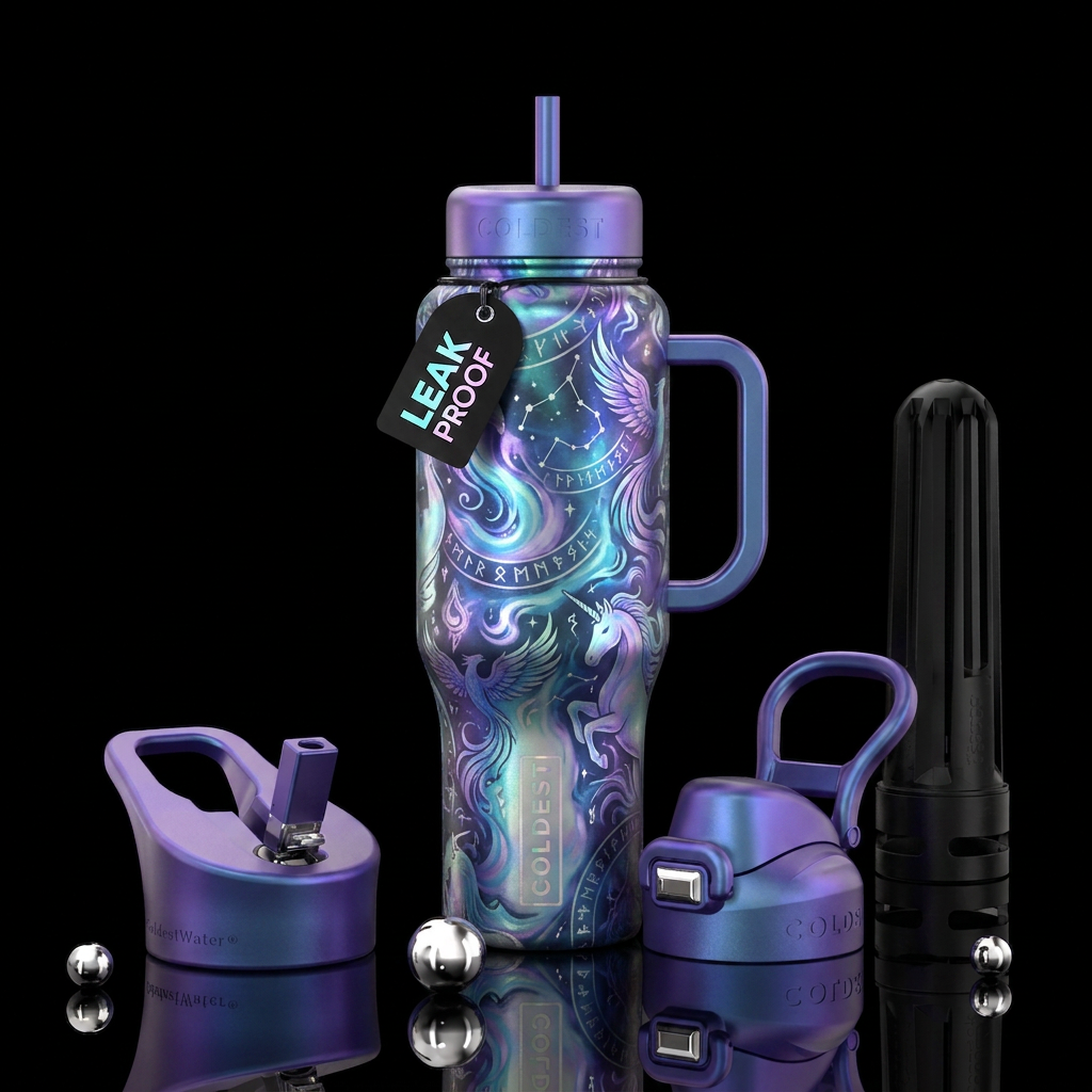 Mythical water bottle design