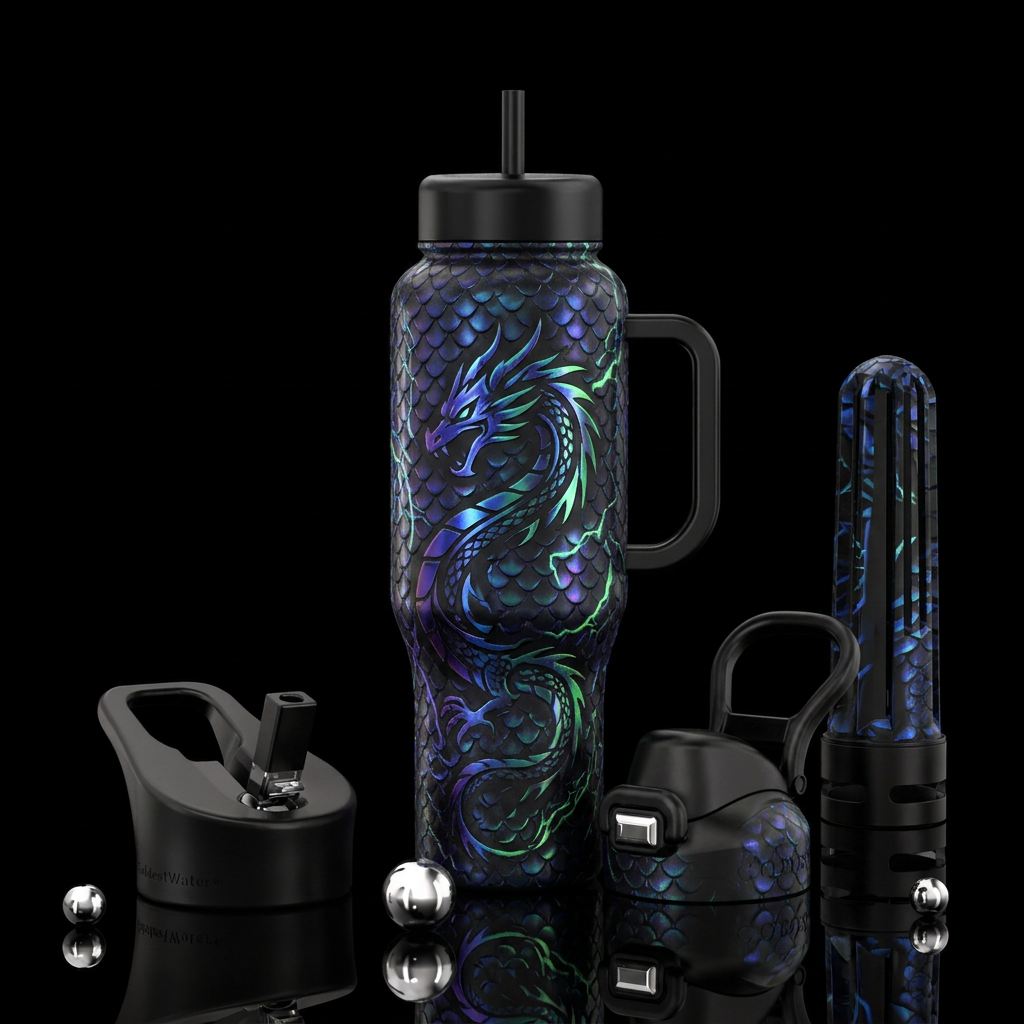 dragon water bottle design