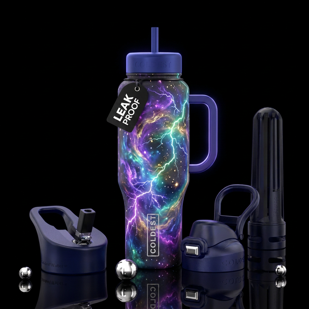 magical, electric water bottle design