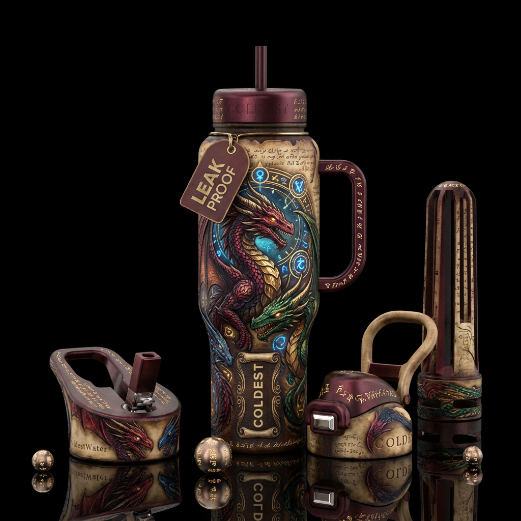 Dragon water bottle design