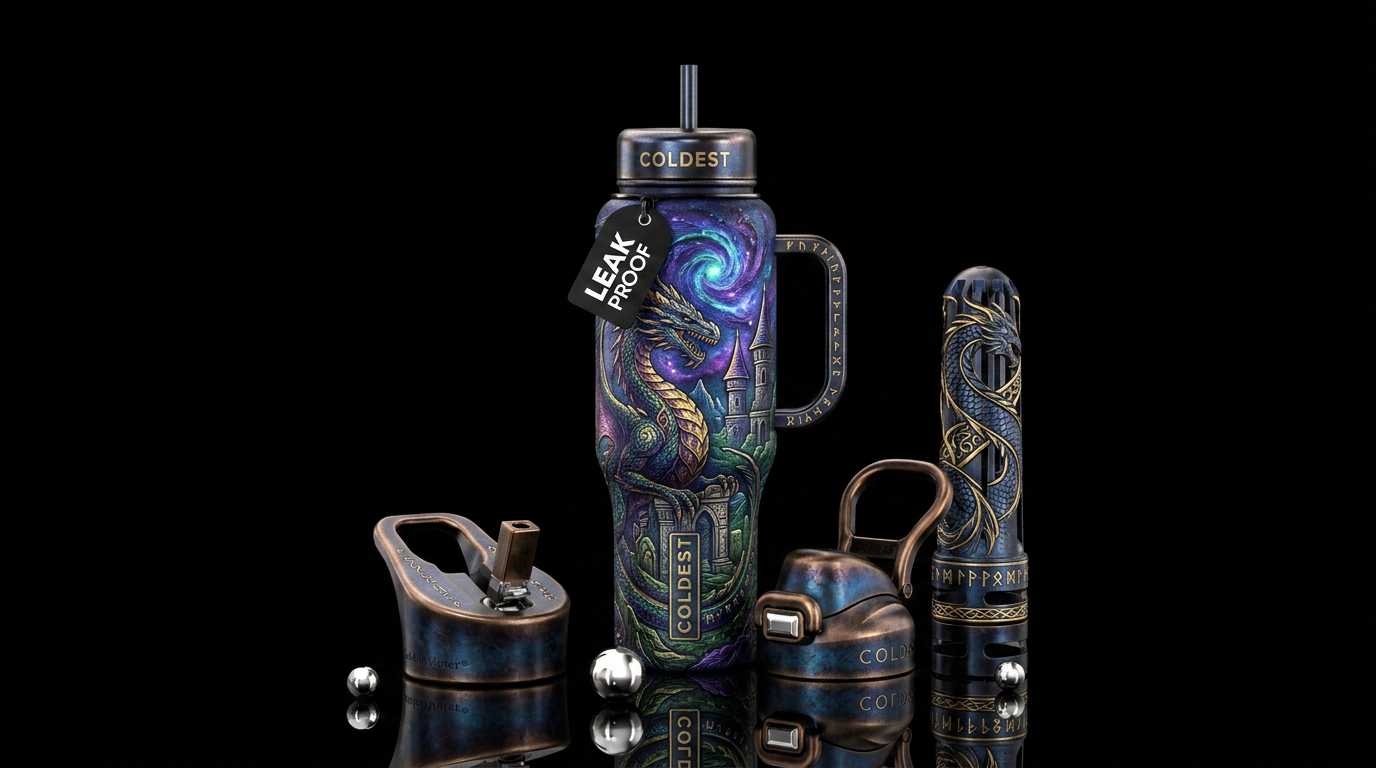 Dragon water bottle design