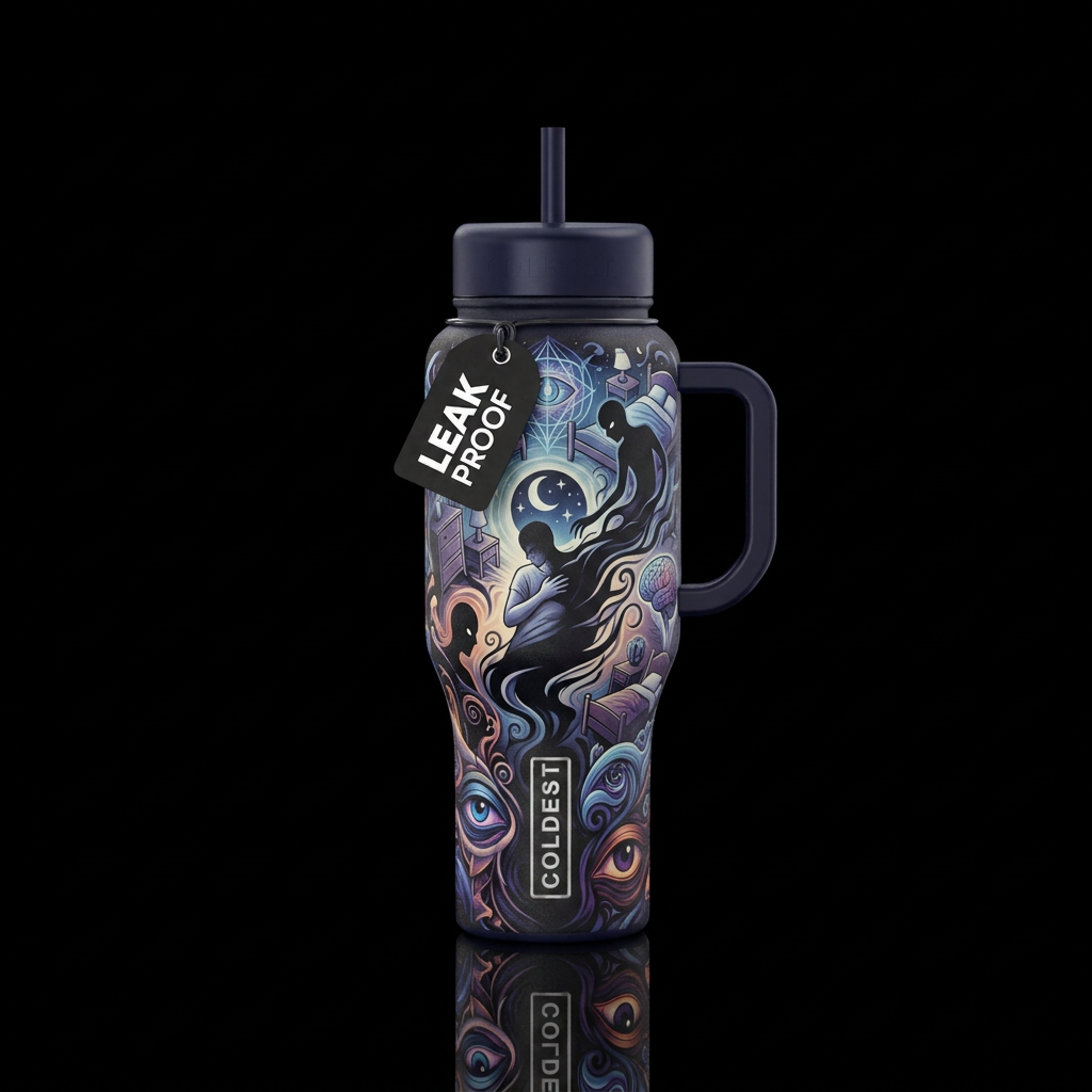 Sleep paralysis water bottle design