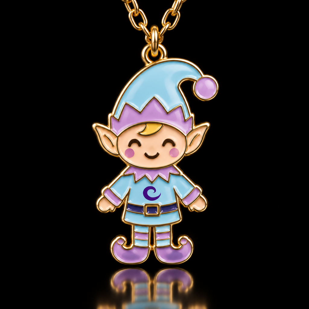 Glowie Christmas Elf water bottle design