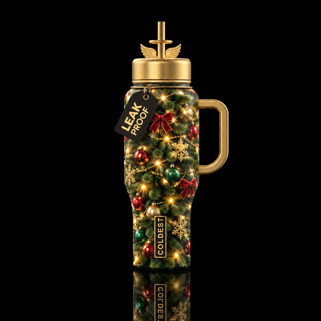 A 36 oz water bottle that looked like it is a Chri... water bottle design