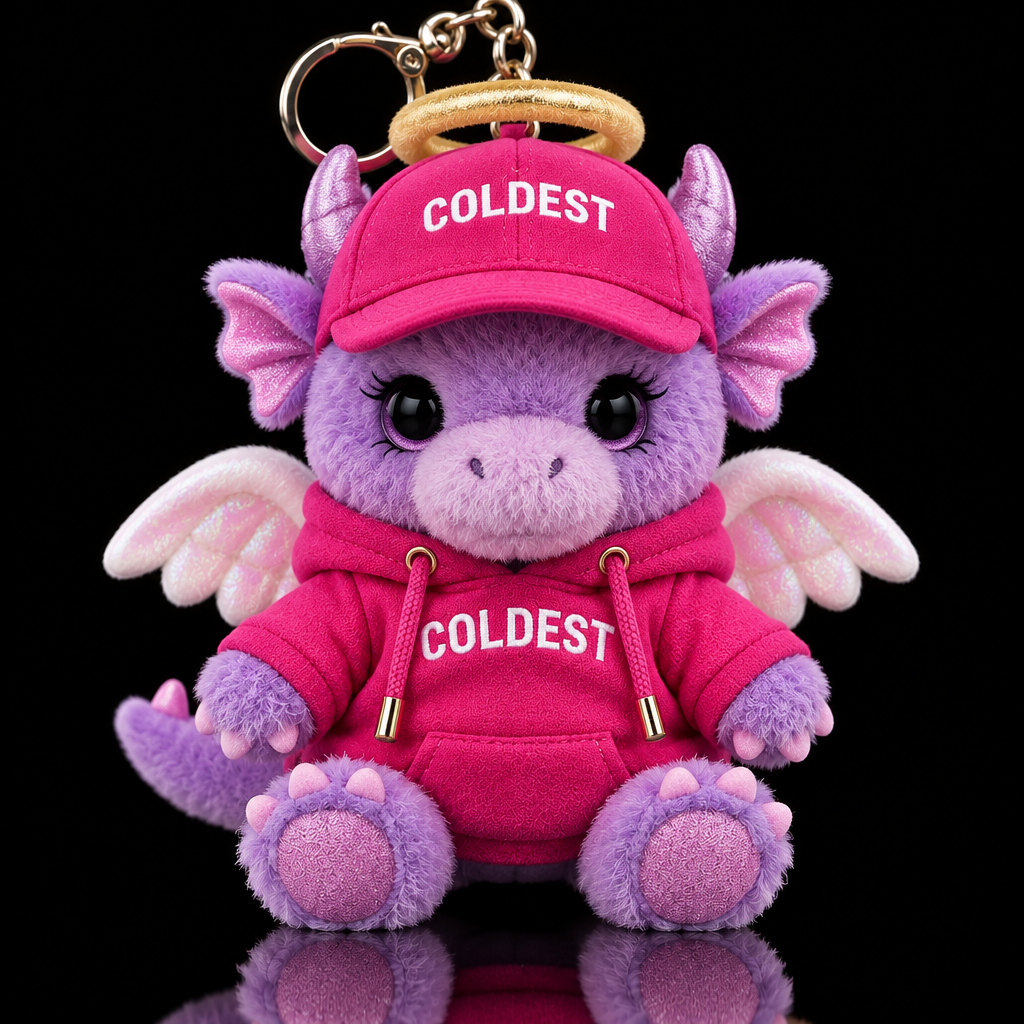 Amethyst the dragon angel water bottle design