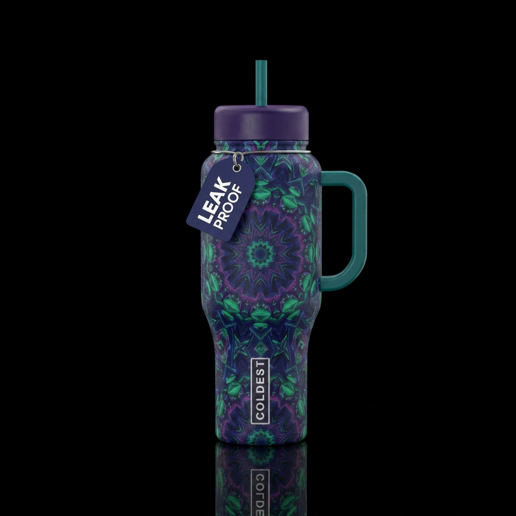 Kaleidoscope water bottle design