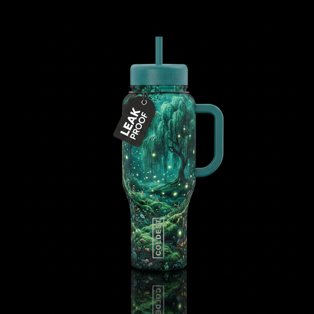 Whispering Willow water bottle design