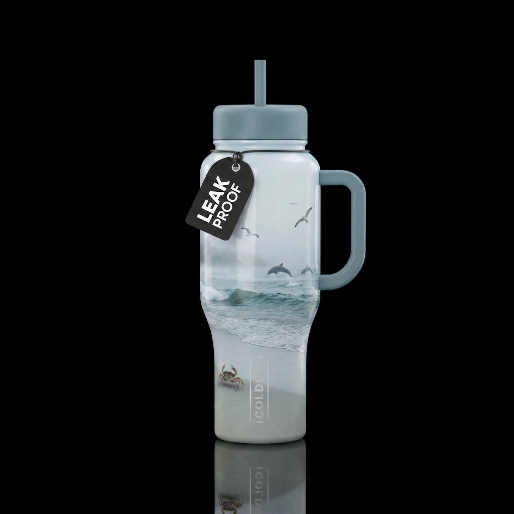Pale Beach water bottle design