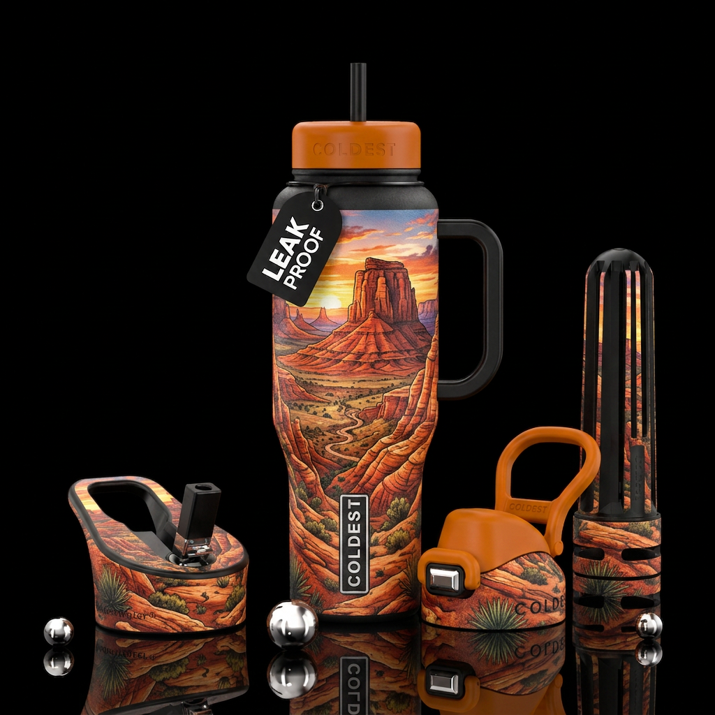 Zion national park water bottle design
