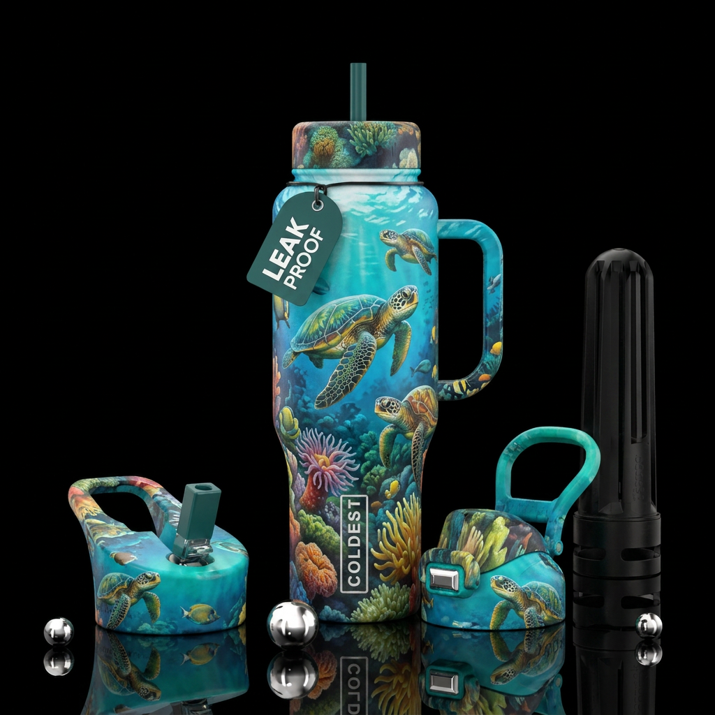 Turtle bay water bottle design