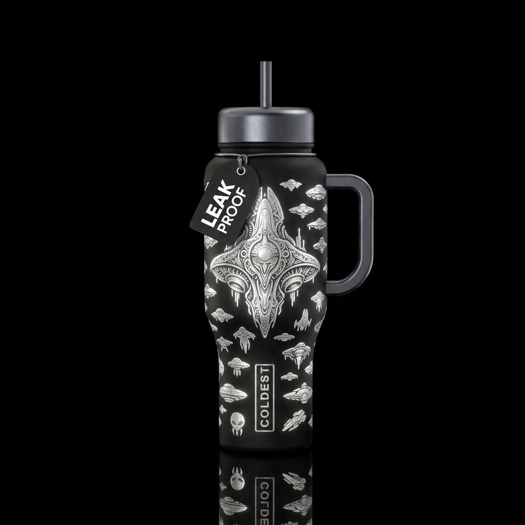 Were Here water bottle design