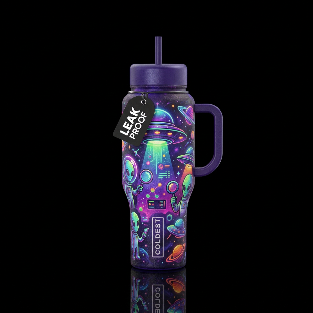 Ufo inspection water bottle design