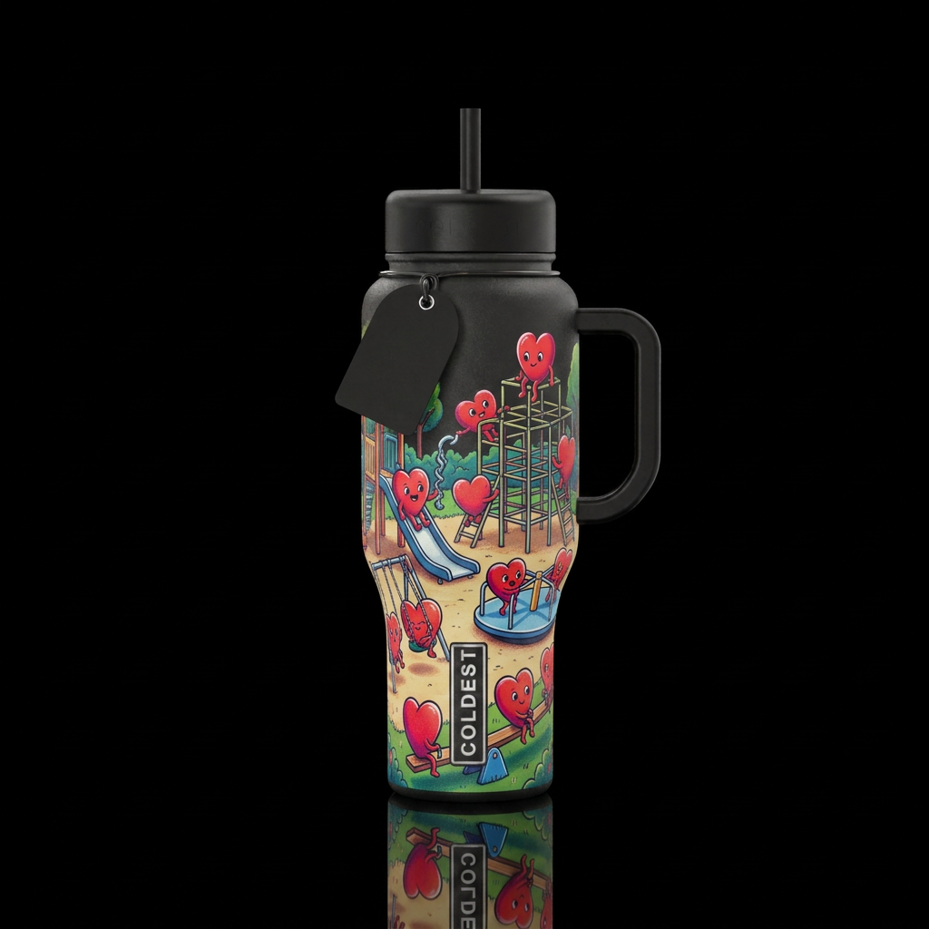 Happy days water bottle design