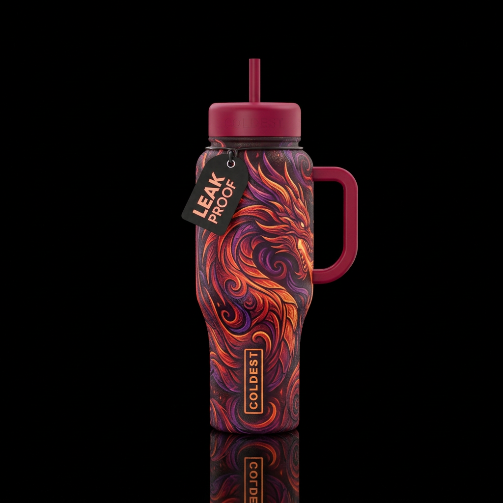 Dragon call water bottle design