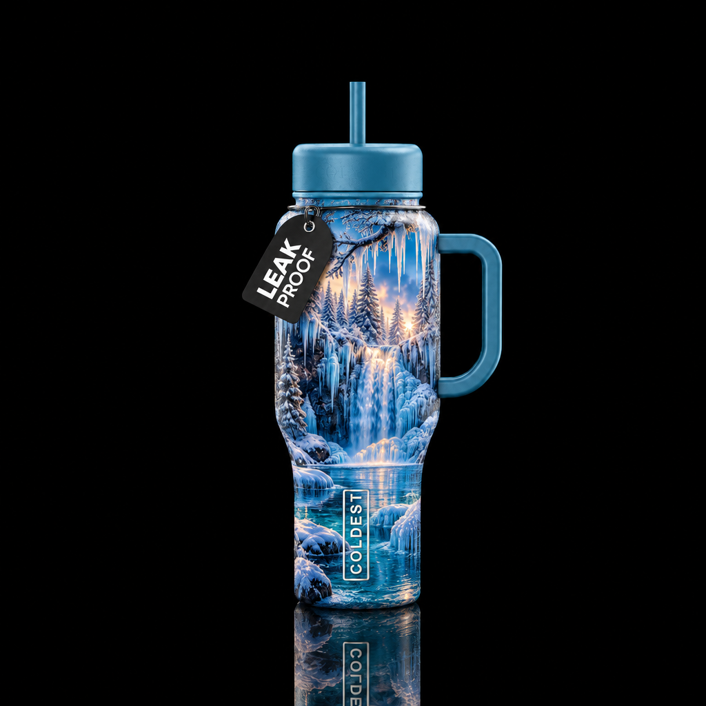 Icy bliss water bottle design