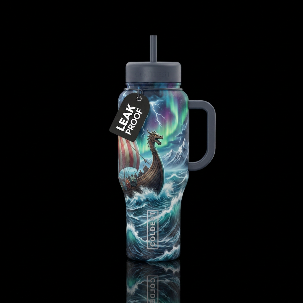 Valhalla’s Wake water bottle design